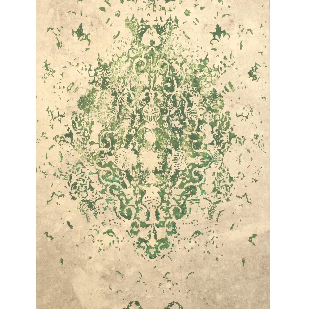 Distressed Bohemian Medallion Rug